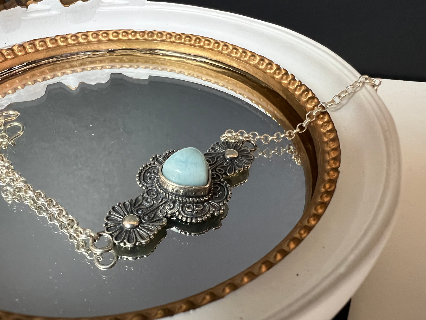 Larimar Silver Bracelet
