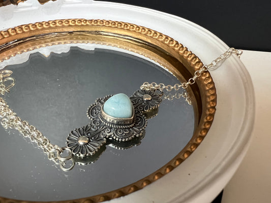Larimar Silver Bracelet
